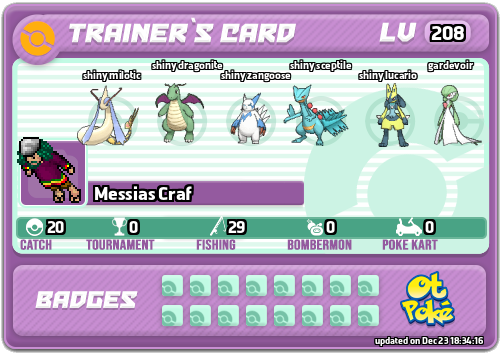 Messias Craf Card otPokemon.com