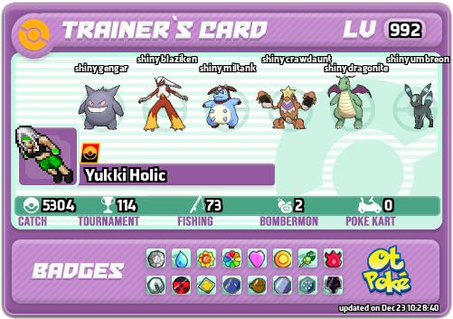 Yukki Holic Card otPokemon.com