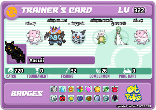 Yasuii Card otPokemon.com