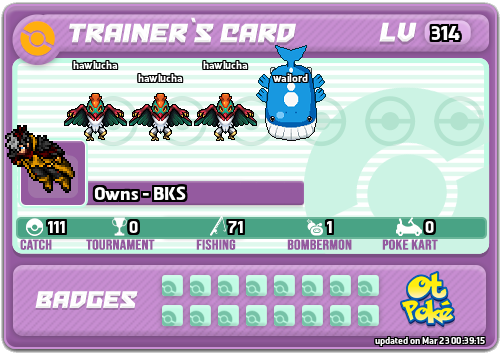 Owns - BKS Card otPokemon.com