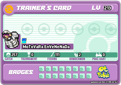 MoToVaRa EnVeNeNaDa Card otPokemon.com