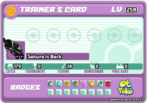 Sakura Is Back Card otPokemon.com