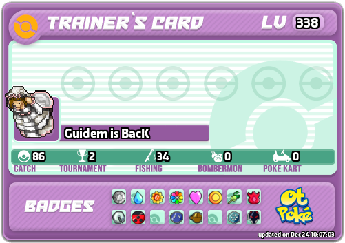 Guidem is BacK Card otPokemon.com