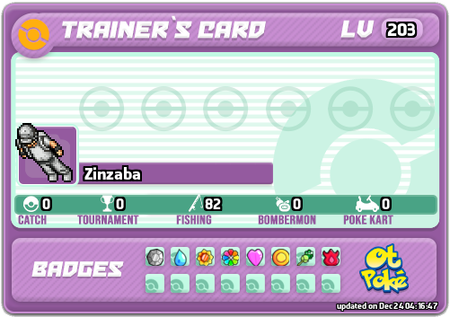 Zinzaba Card otPokemon.com