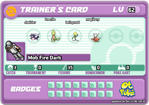 Mob Fire Dark Card otPokemon.com