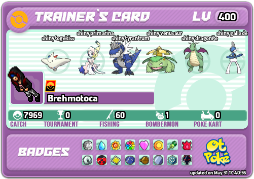 Brehmotoca Card otPokemon.com