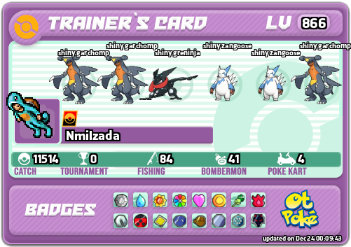 Nmilzada Card otPokemon.com