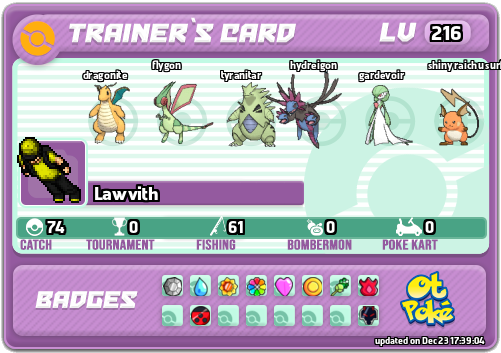 Lawvith Card otPokemon.com