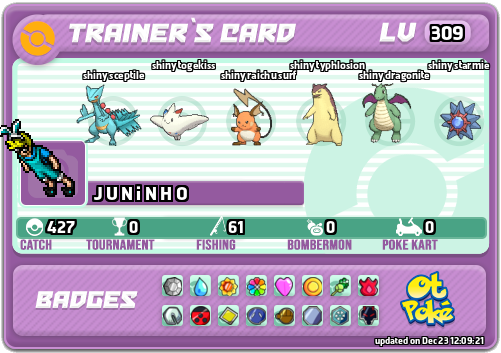 J U N i N H O Card otPokemon.com