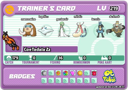 CoeTadala Zz Card otPokemon.com