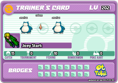 Joey Stark Card otPokemon.com