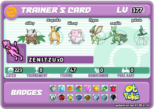Z E N I T Z U xD Card otPokemon.com