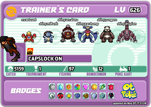CAPSLOCK ON Card otPokemon.com