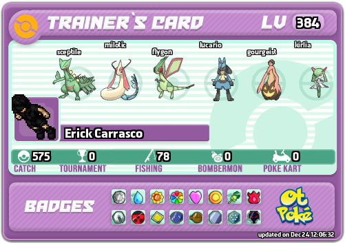 Erick Carrasco Card otPokemon.com