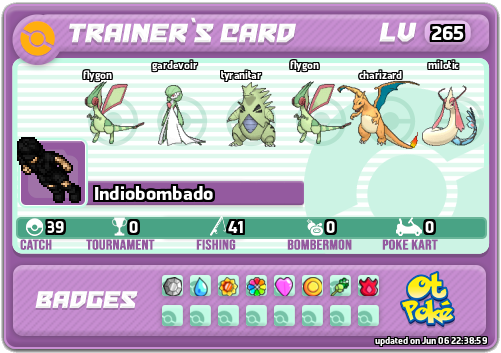Indiobombado Card otPokemon.com