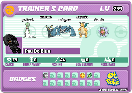 Peu Do Blue Card otPokemon.com