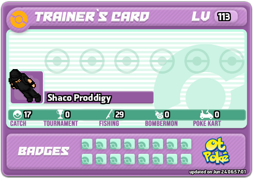 Shaco Proddigy Card otPokemon.com