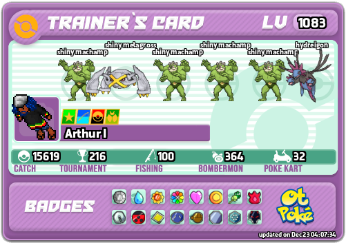 Arthur I Card otPokemon.com