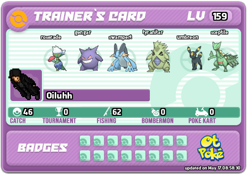 Oiluhh Card otPokemon.com