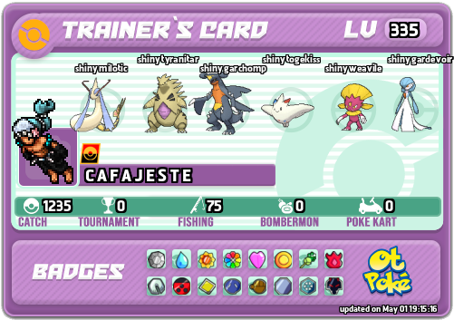 C A F A J E S T E Card otPokemon.com