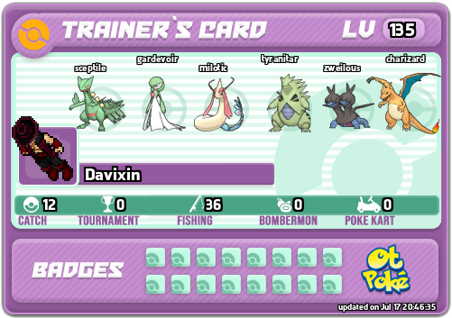 Davixin Card otPokemon.com