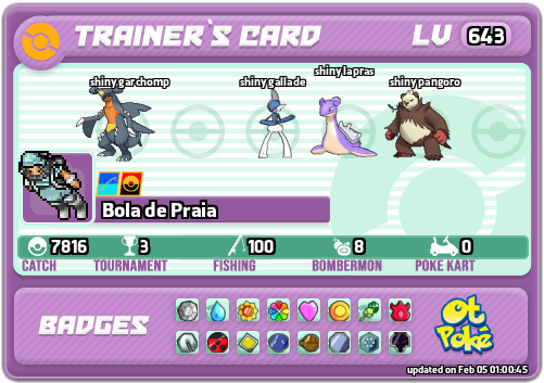 Bola de Praia Card otPokemon.com