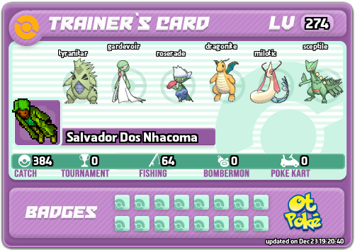 Salvador Dos Nhacoma Card otPokemon.com