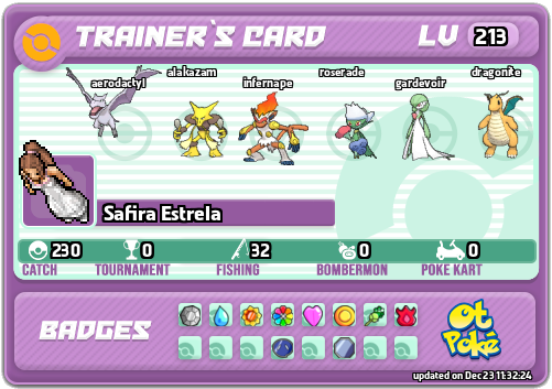 Safira Estrela Card otPokemon.com