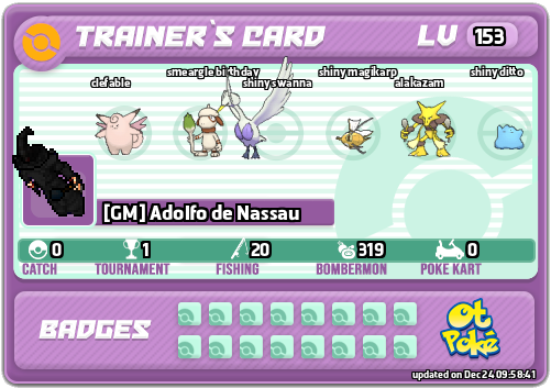 [GM] Adolfo de Nassau Card otPokemon.com