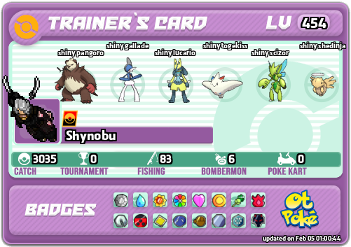 Shynobu Card otPokemon.com