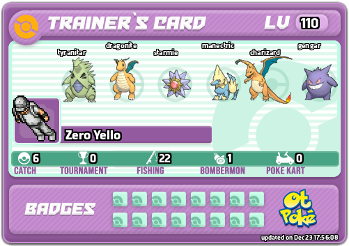 Zero Yello Card otPokemon.com