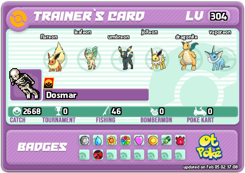 Dosmar Card otPokemon.com