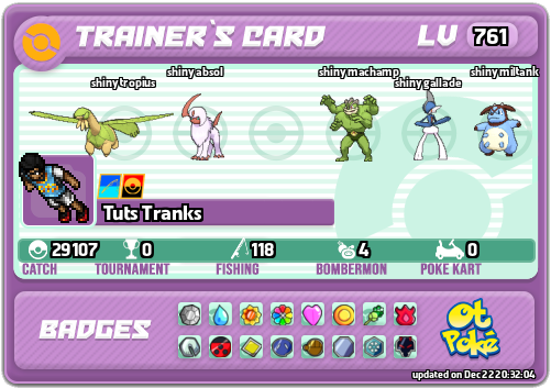 Tuts Tranks Card otPokemon.com