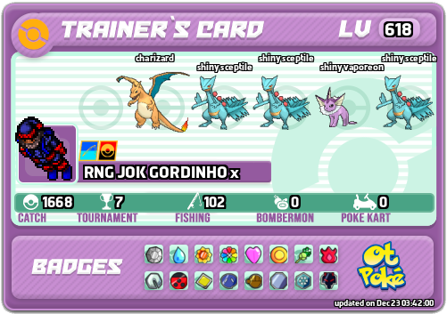 RNG JOK GORDINHO x Card otPokemon.com