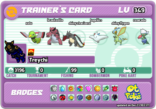 Treychi Card otPokemon.com