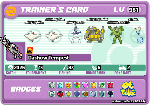 Dashow Tempest Card otPokemon.com