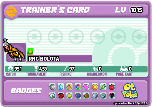 RNG BOLOTA Card otPokemon.com