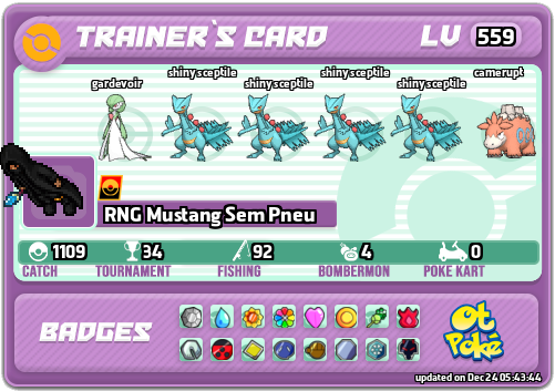 RNG Mustang Sem Pneu Card otPokemon.com