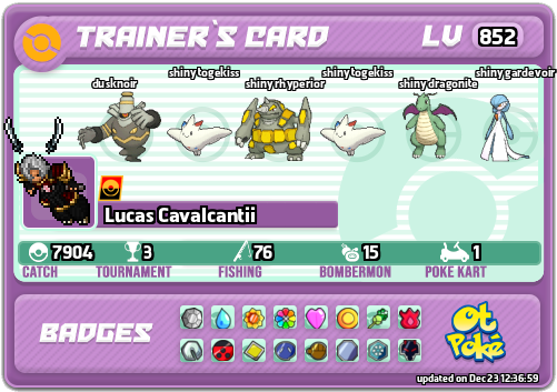 Lucas Cavalcantii Card otPokemon.com