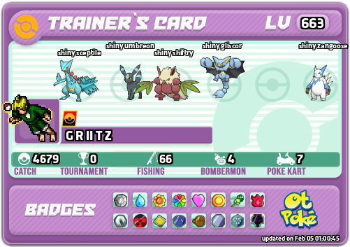 G R II T Z Card otPokemon.com