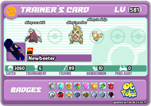 Newbeeter Card otPokemon.com