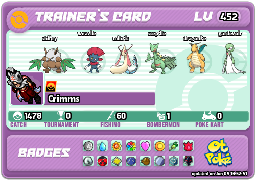 Crimms Card otPokemon.com