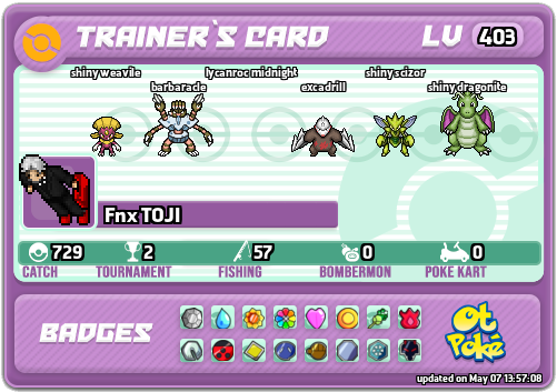 Fnx TOJI Card otPokemon.com