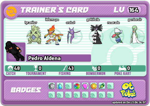 Pedro Aldena Card otPokemon.com