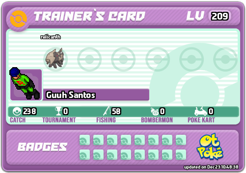 Guuh Santos Card otPokemon.com