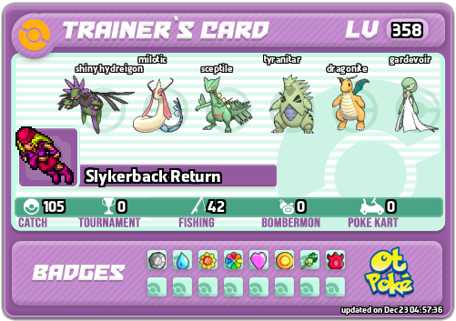 Slykerback Return Card otPokemon.com