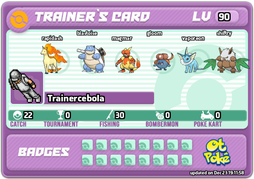 Trainercebola Card otPokemon.com