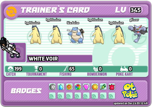 WHITE VOIR Card otPokemon.com