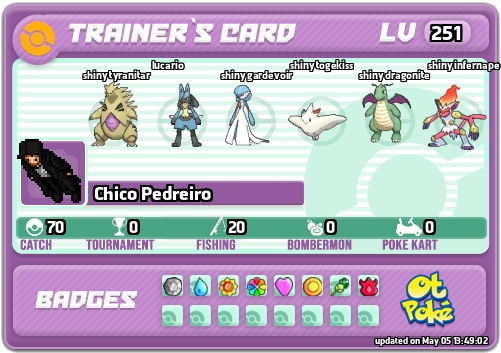 Chico Pedreiro Card otPokemon.com
