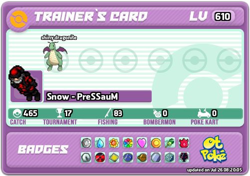 Snow - PreSSauM Card otPokemon.com